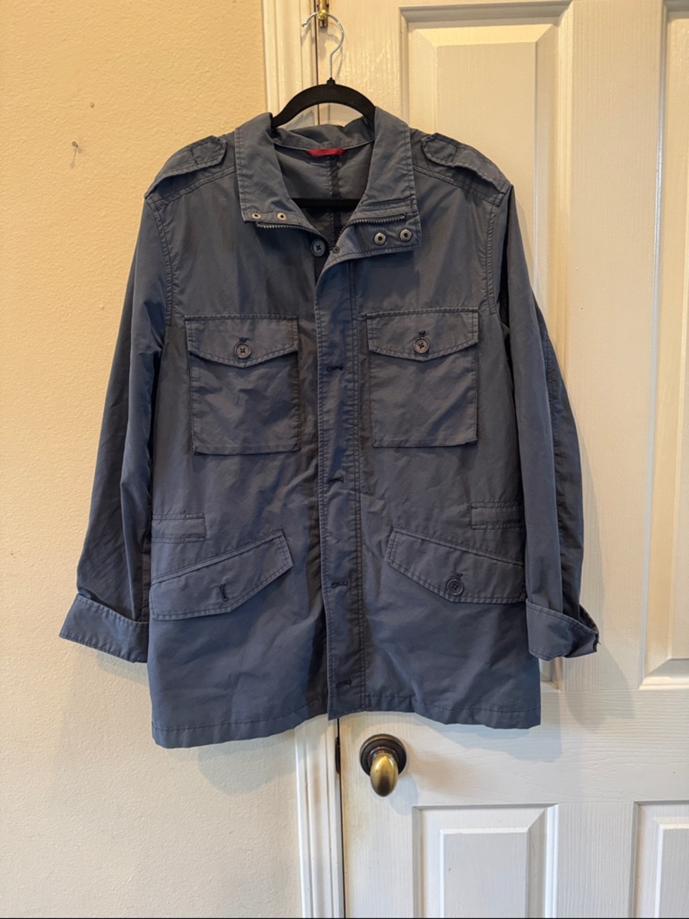 UNTUCKit Slate Blue Military Field Jacket